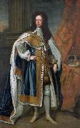 Sir Godfrey Kneller Portrait of King William III of England (1650-1702) in State Robes oil painting